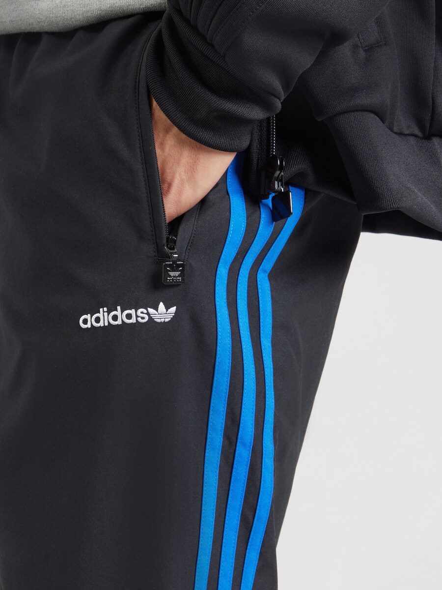 Зауженные брюки ADIDAS ORIGINALS BRUSHED, Black — фото 3