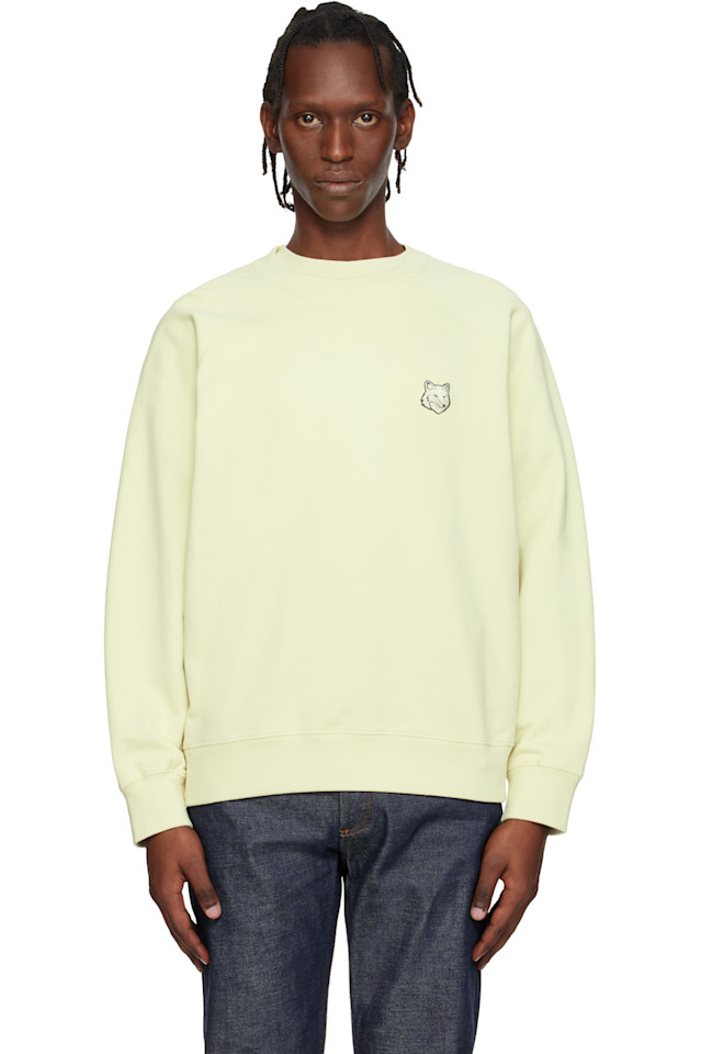 

Maison Kitsuné Толстовка большого размера с изображением головы зеленой лисы, Зеленый, Maison Kitsuné Толстовка большого размера с изображением головы зеленой лисы