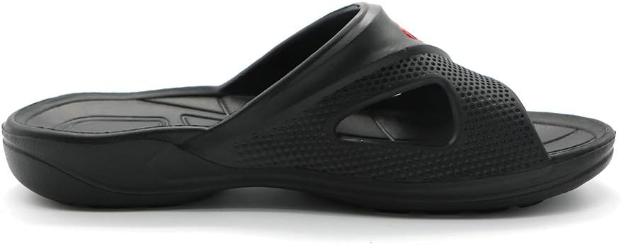 Men Slide Сандалии Shower Sport Beach Bath Classic Slippers ONEHOO, черный — фото 4