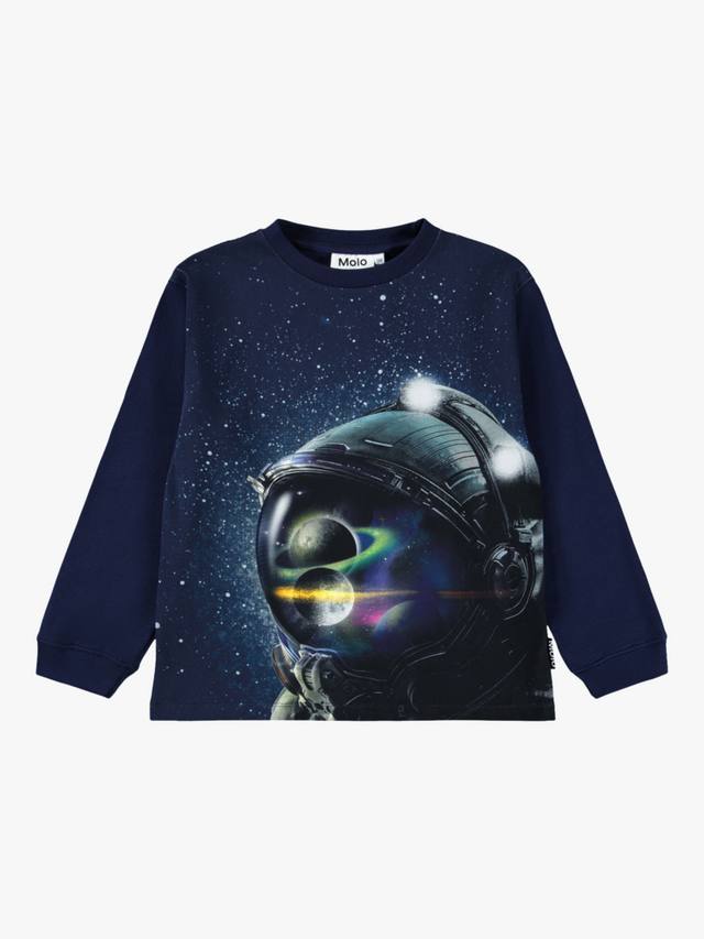

Детская футболка с длинным рукавом из хлопка рубе Molo, In Space