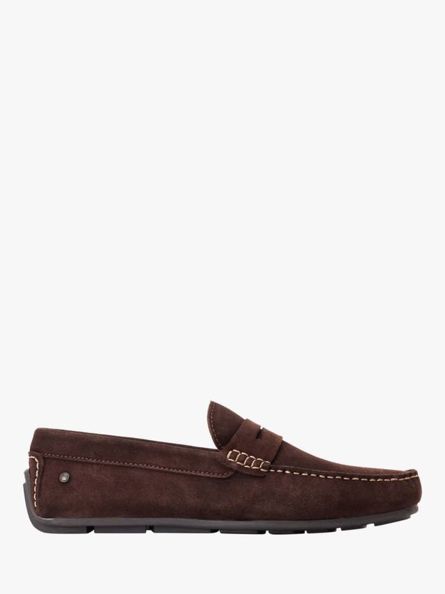 

Туфли для вождения collins suede penny loafer Base London, коричневый