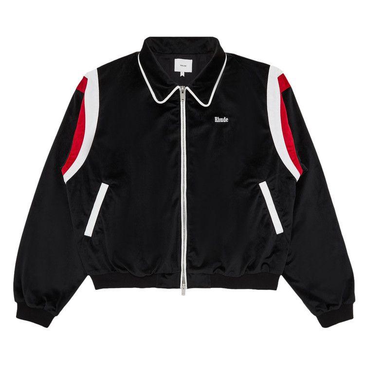 

Куртка Rhude Mancino Velour Track Jacket 'Black'