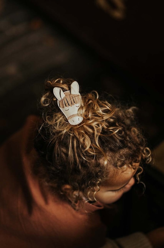 

Детская заколка для волос Josy Special Hairclip Horse Donsje, бежевый