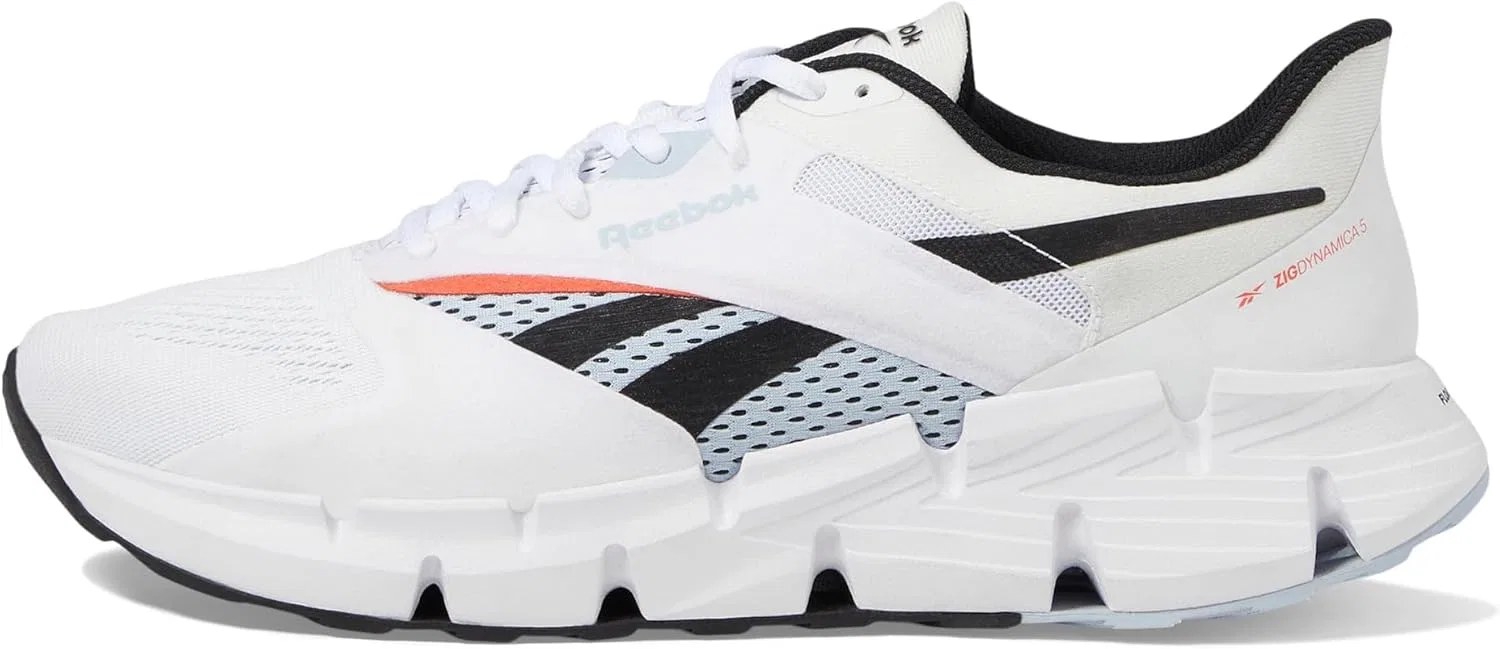 Кроссовки Reebok унисекс Zig Dynamica 5, Footwear White Core Black Dynamic Red — фото 4