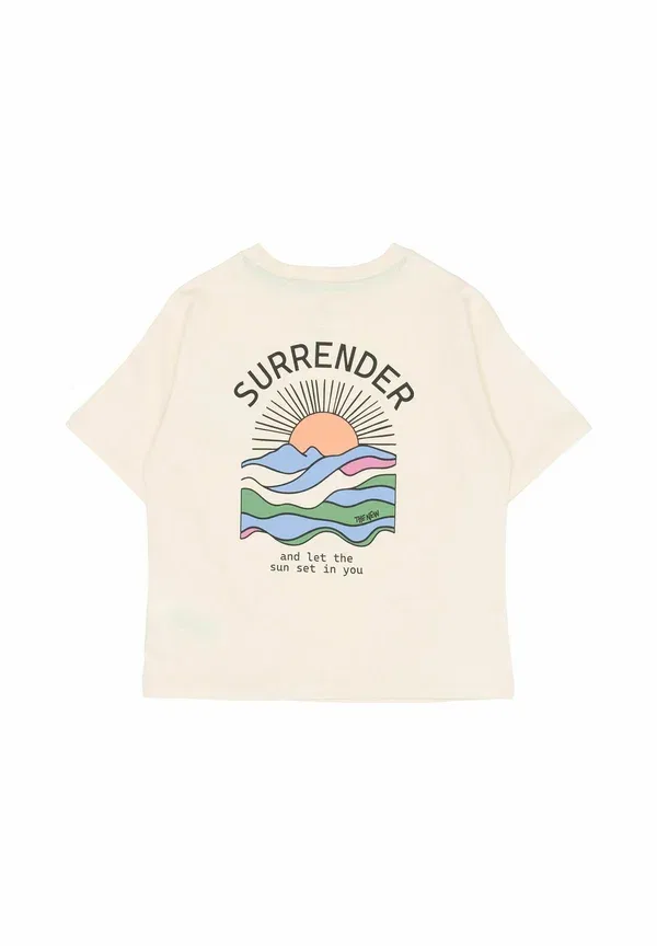 Футболка Tntuck os s_s tee print t-shirt The New, гардения — фото 4
