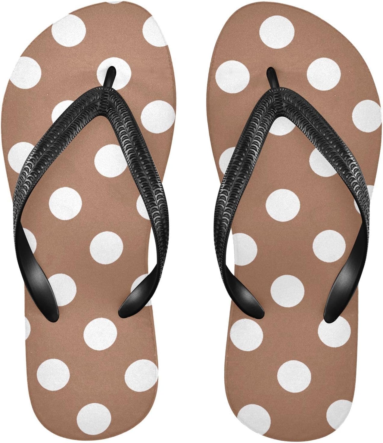 

Женские и мужские шлепанцы SPRIPORT с тонкими ремешками и горошком, удобные повседневные вьетнамки с амортизирующей подошвой, нескользящей резиновой подошвой, плоские сандалии для прогулок, пляжа и лета, Terracotta