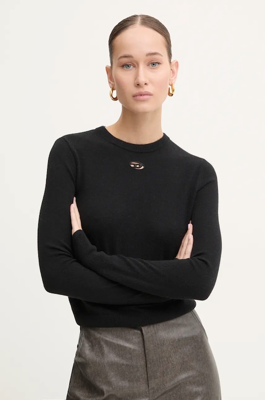 

Шерстяной свитер M-AREESAX Diesel, черный