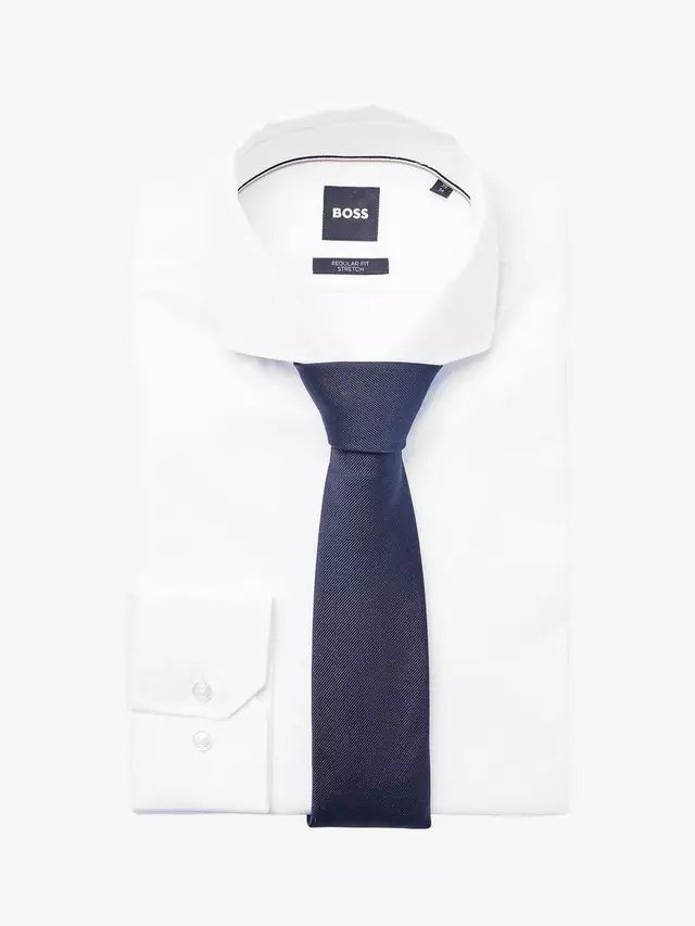 

Галстук HUGO BOSS BOSS Silk, цвет dark blue