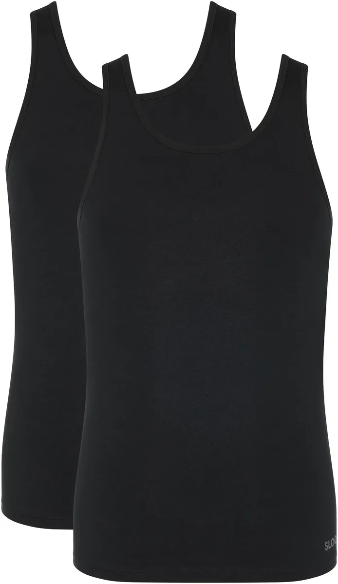 

Майка sloggi "мужская GO ABC 2.0 Tank Top 2P" (2 шт. в упаковке), легкая и удобная, черный