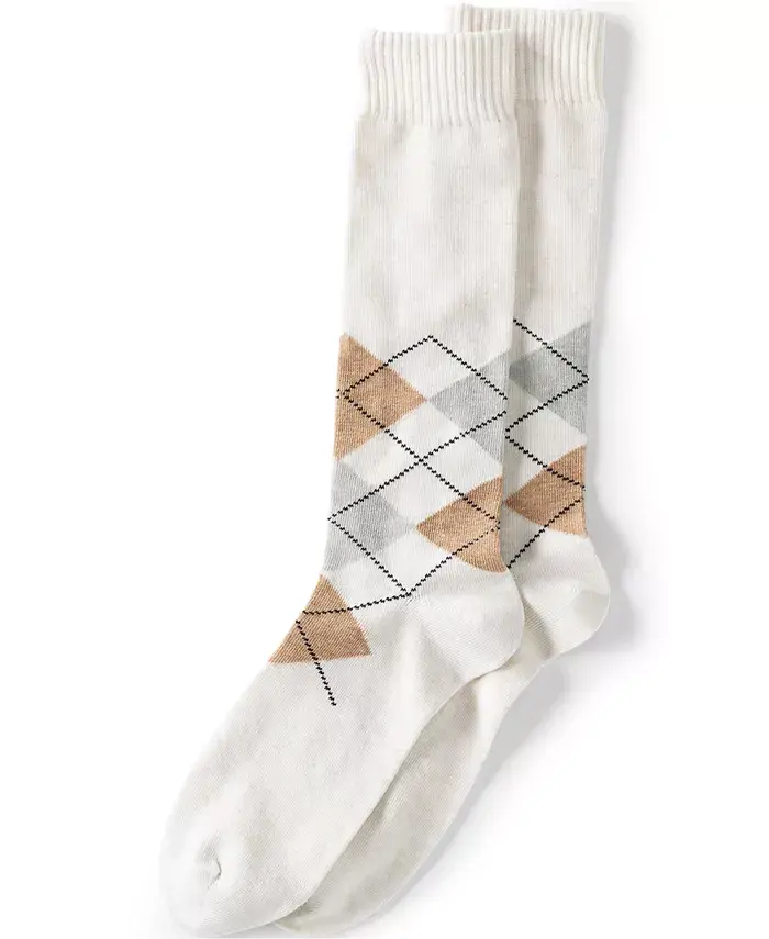 

Мужские носки-гольф с принтом Lands' End, мультиколор