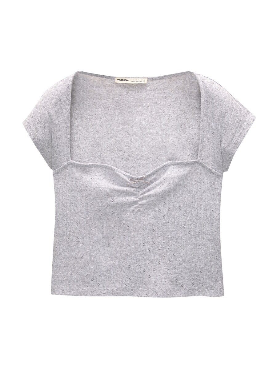 

Рубашка Pull&Bear, светло-серый