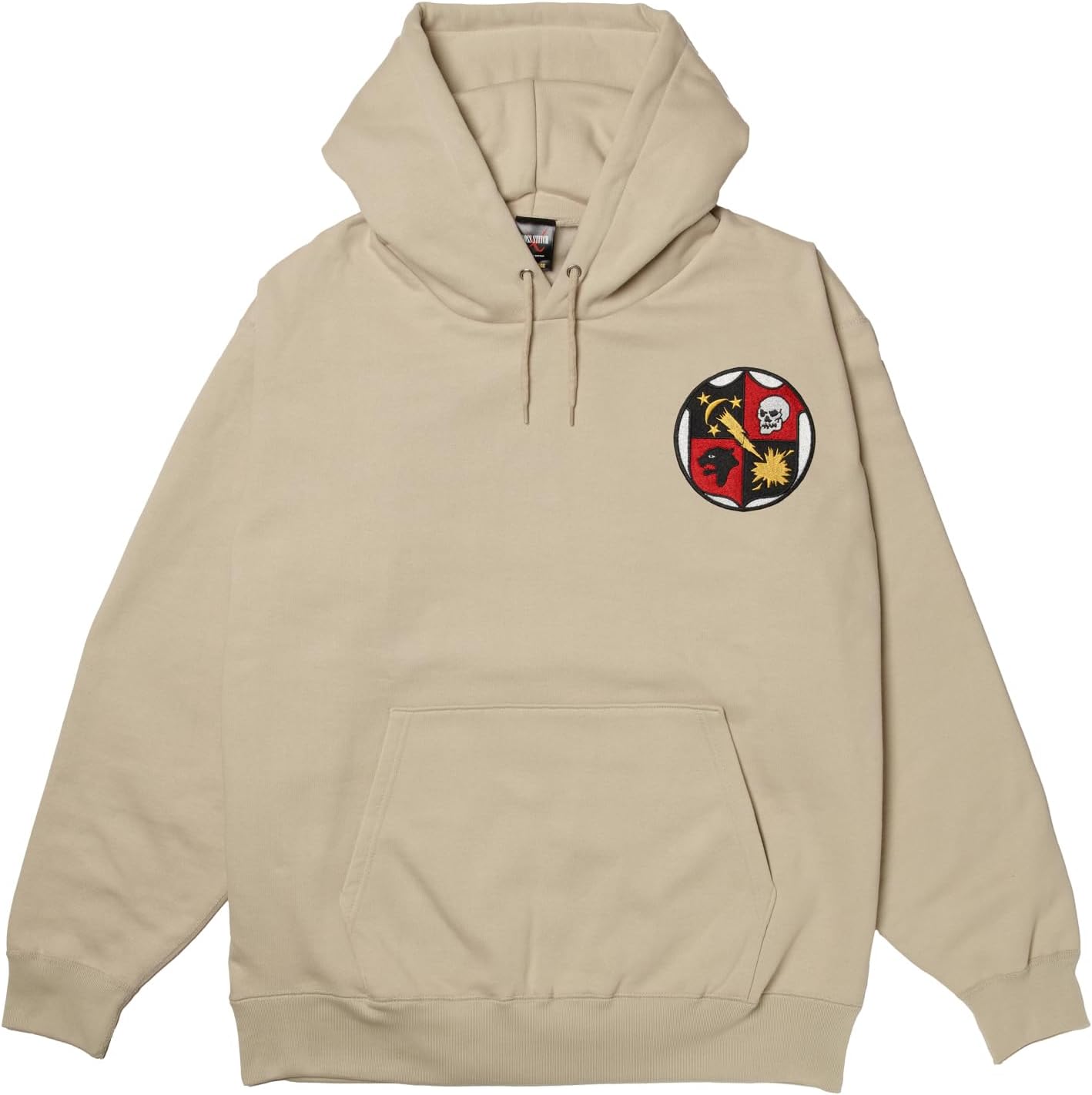 

Толстовка с капюшоном в стиле F, нашивка с гербом армии США, флисовая подкладка, пуловер, цвет: серый (stone) F-Style