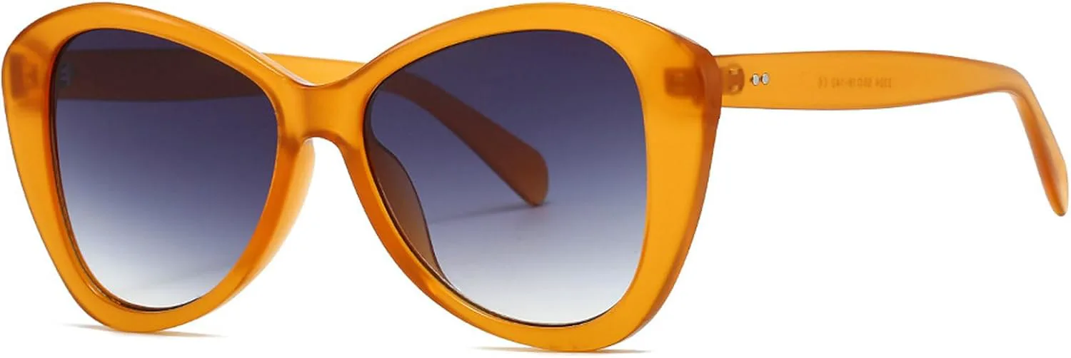 

Винтажные солнцезащитные очки-пилот для женщин и мужчин, ретро-очки с защитой от УФ-излучения UV400, модные аксессуары для уличной моды mincl, Orange Gray