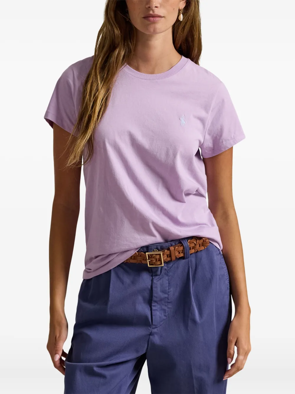 Футболка с логотипом Polo Pony Polo Ralph Lauren, фиолетовый — фото 3