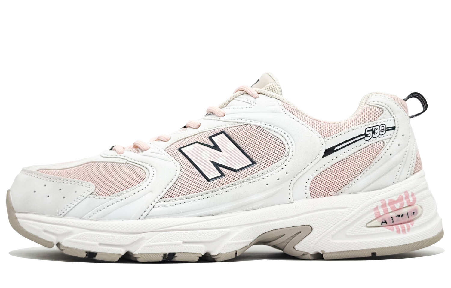 

Кроссовки NB 530 унисекс с низким верхом белого цвета New Balance, цвет Cherry Blossom Pink, Белый, Кроссовки NB 530 унисекс с низким верхом белого цвета New Balance, цвет Cherry Blossom Pink