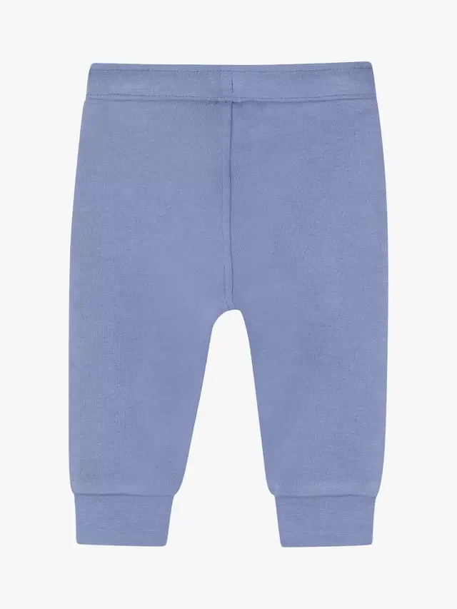 Детские спортивные штаны из смесовой хлопковой ткани HUGO BOSS, Lavender Blue — фото 2