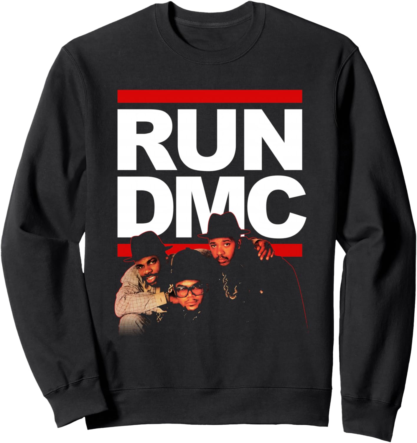 

Официальная толстовка Run DMC с красным контурным рисунком, Красный, Официальная толстовка Run DMC с красным контурным рисунком
