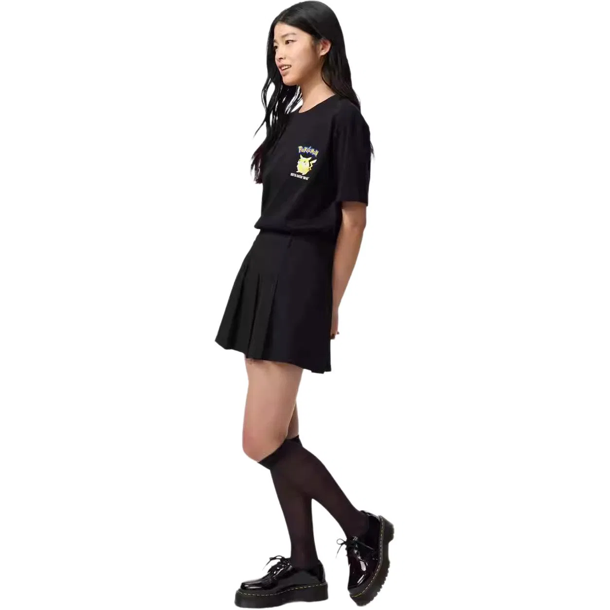 Футболка x POKEMON/, SS26, унисекс UNIQLO, Black — фото 3