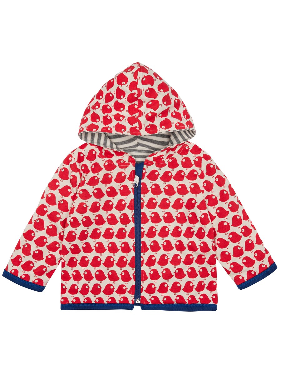 Толстовка с капюшоном на молнии loud + proud Wendejacke mit Kapuze, серый — фото 2