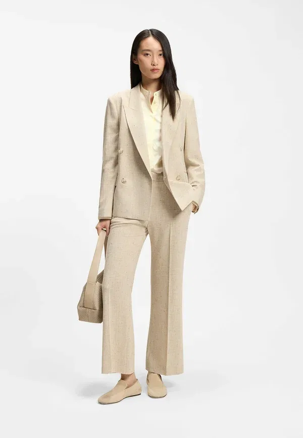 Блуза Bertyna_Monday button down blouse Boss, светло-бежевый — фото 2