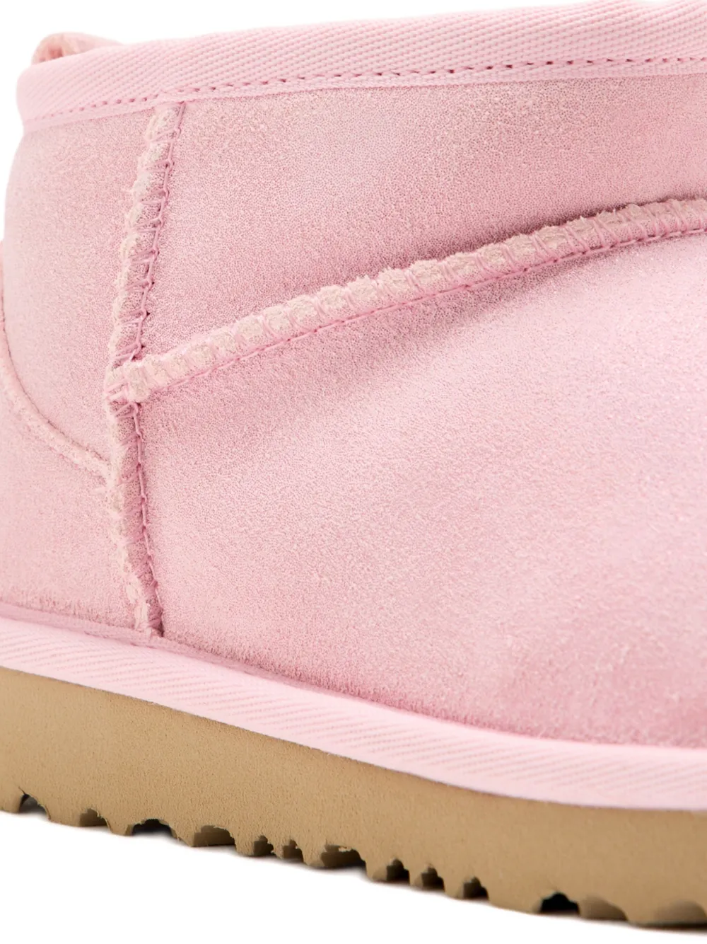 Замшевые ботинки на молнии Ugg Kids, розовый — фото 4