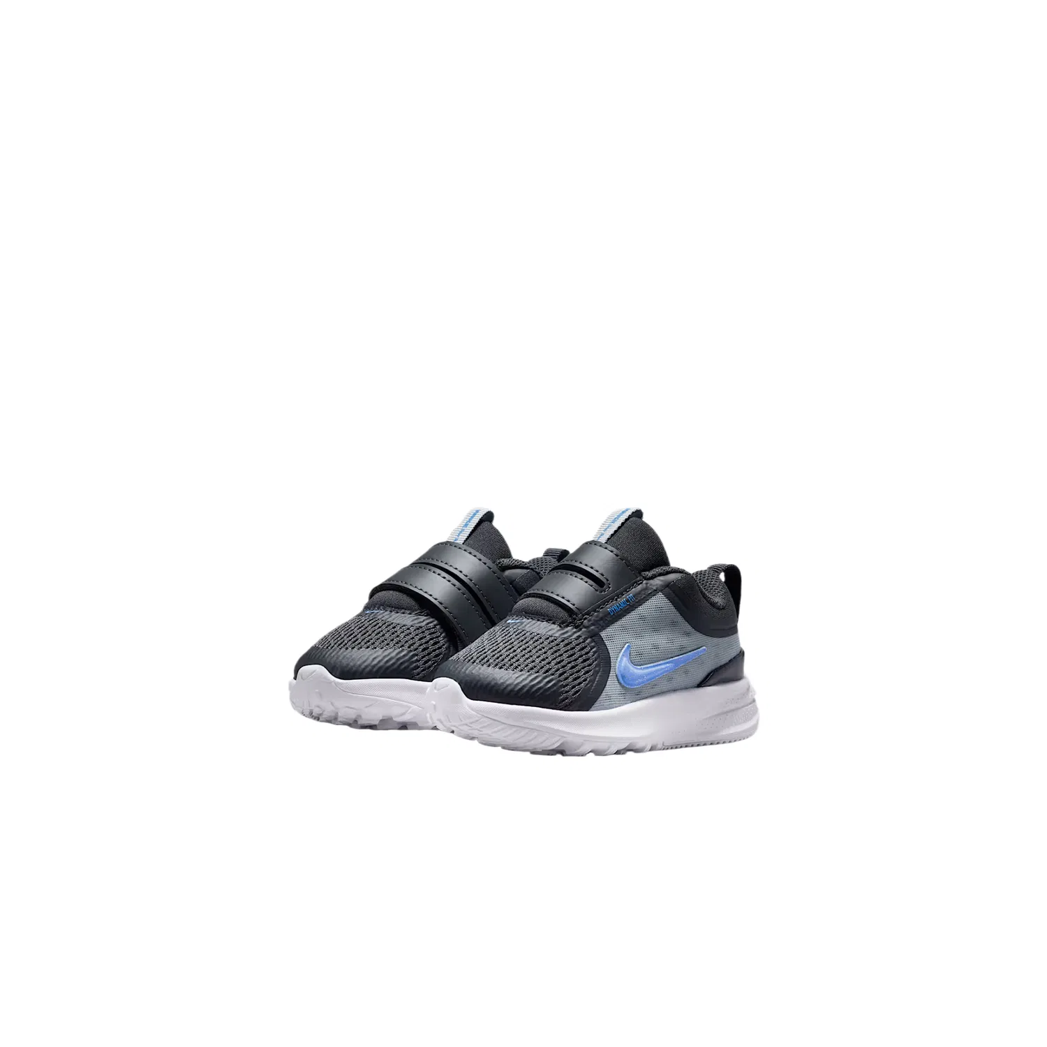 Кроссовки Star Runner 5 Textile, Synthetic Leather Rebound Breathable Low top для малышей Nike, Coal Black/Lime/Dust Photon/Crystal Blue — фото 3