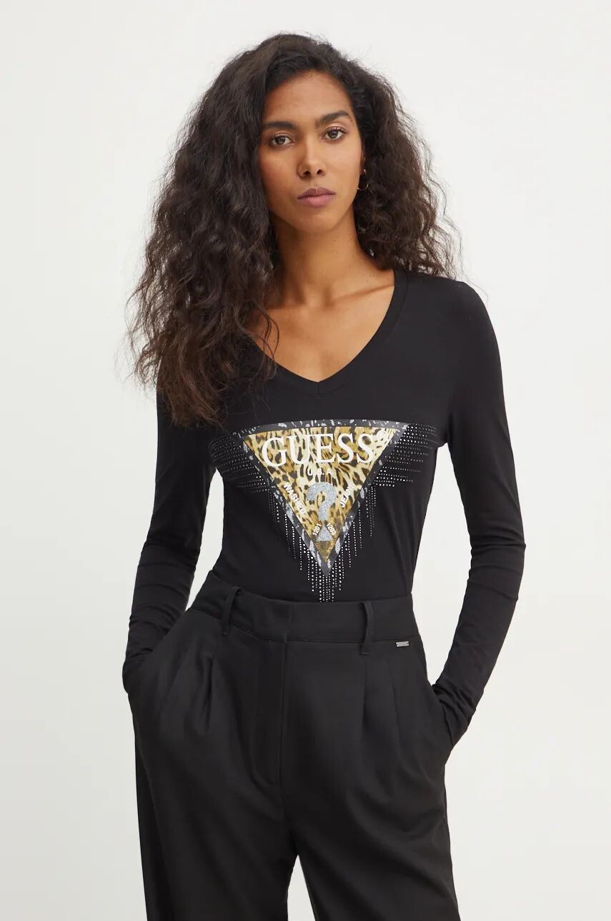 

Рубашка Guess с длинными рукавами, черный