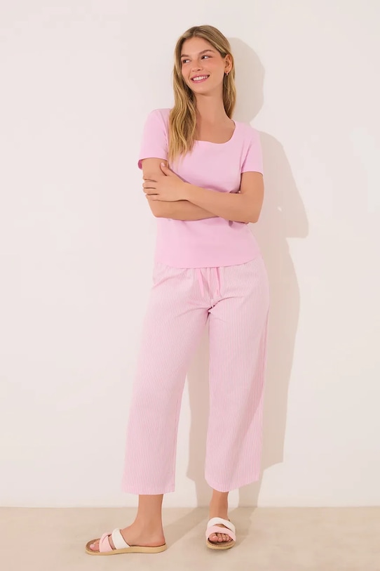 

Хлопковая пижама Women'Secret, розовый