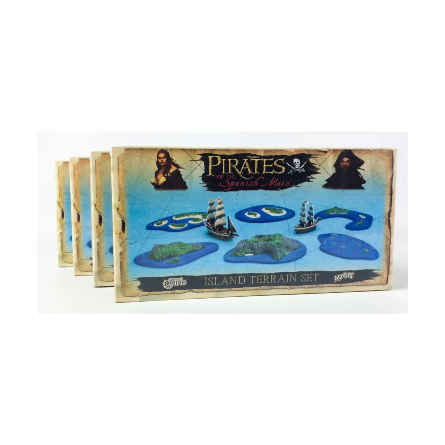 

Набор Island Terrain #1 (4 шт.) — Pirates of the Spanish Main, Pirates CSG - Game Aids (Gale Force Nine)