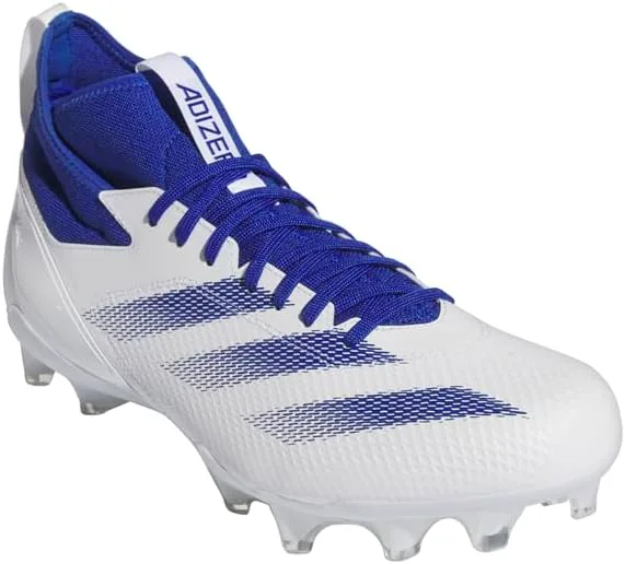 Футбольные бутсы Adidas Adizero Impact для взрослых, унисекс, белый/синий — фото 2