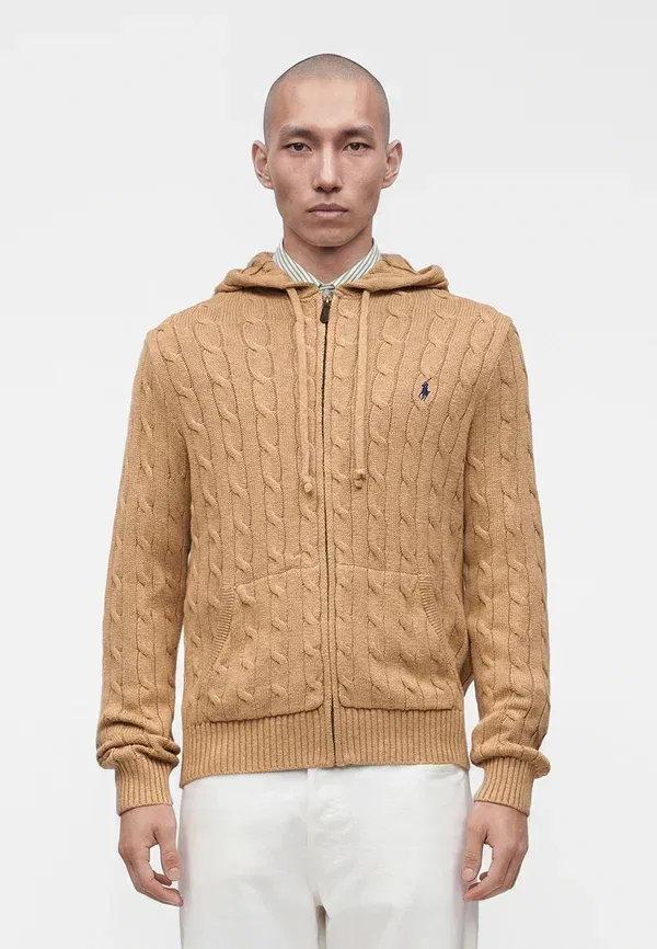 Кардиган на молнии Polo Ralph Lauren, верблюжий