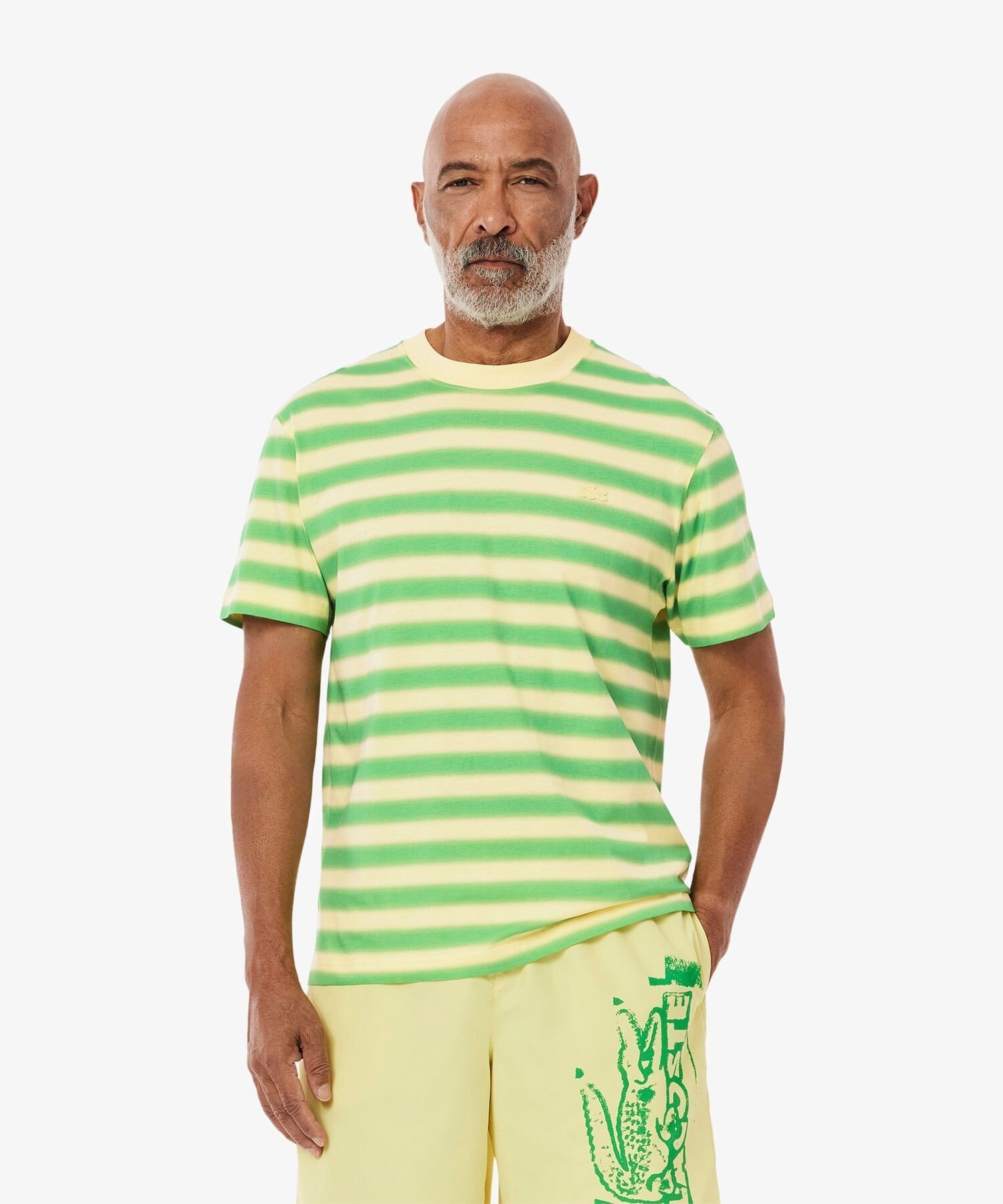 Футболка в градиентную полоску LACOSTE, Green