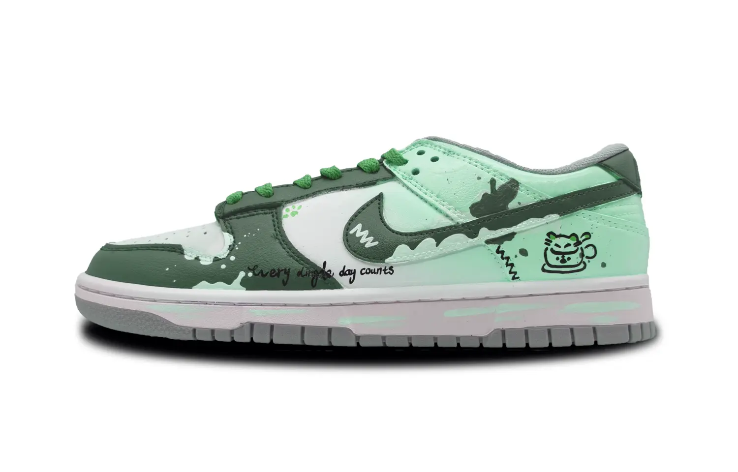 

Nike Данки Минт Инк Чарм устойчивые к истиранию лоу-топ скейтборд кроссовки унисекс зелёные - зелёный, цвет Green