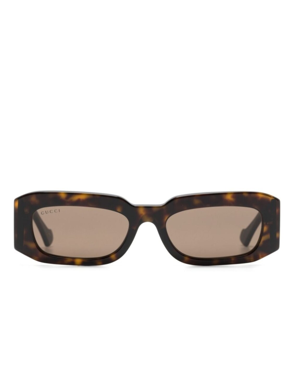 

Gucci Eyewear очки в прямоугольной оправе черепаховой расцветки, коричневый