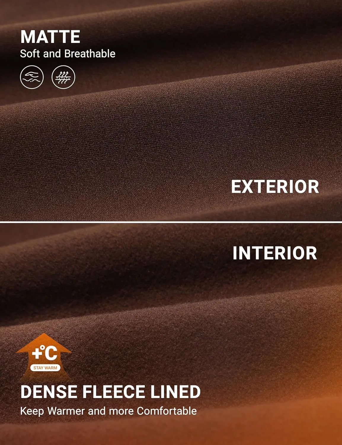 Леггинсы для девочек CRZ YOGA, термофлис, Lava Brown — фото 2