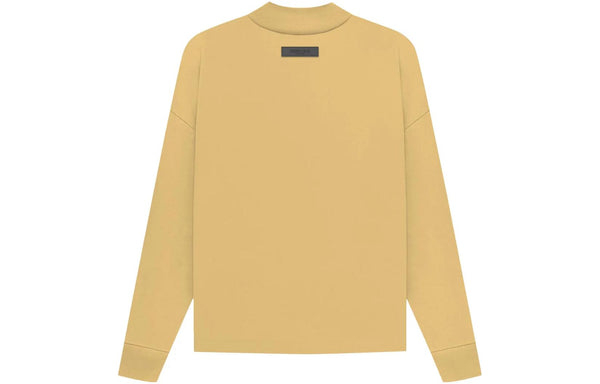 Футболка ss23 long sleeve logo tee 'light tuscan' Fear Of God Essentials, желтый — фото 3
