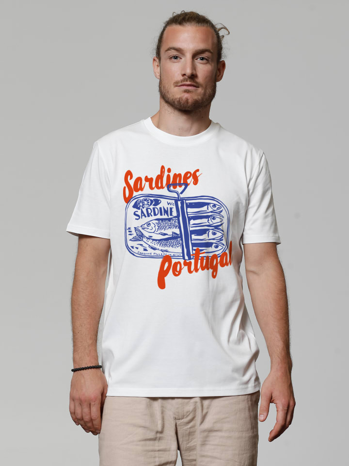 

Футболка wat Apparel T-Shirt Sardines Portugal, белый