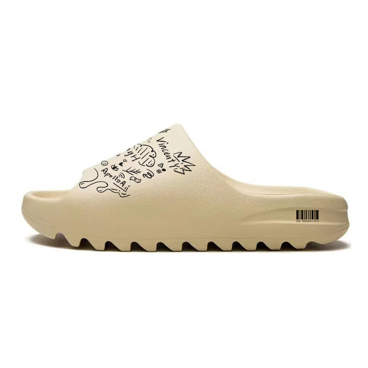 Шлепанцы Yeezy Slide унисекс бежевые Adidas Originals