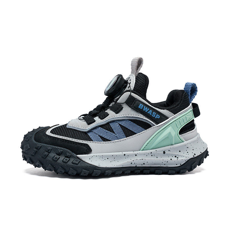 

Slip Resistant, Abrasion Resistant, Breathable Low Top Kids' Running Shoes Kids' BIG WASP, белый черный