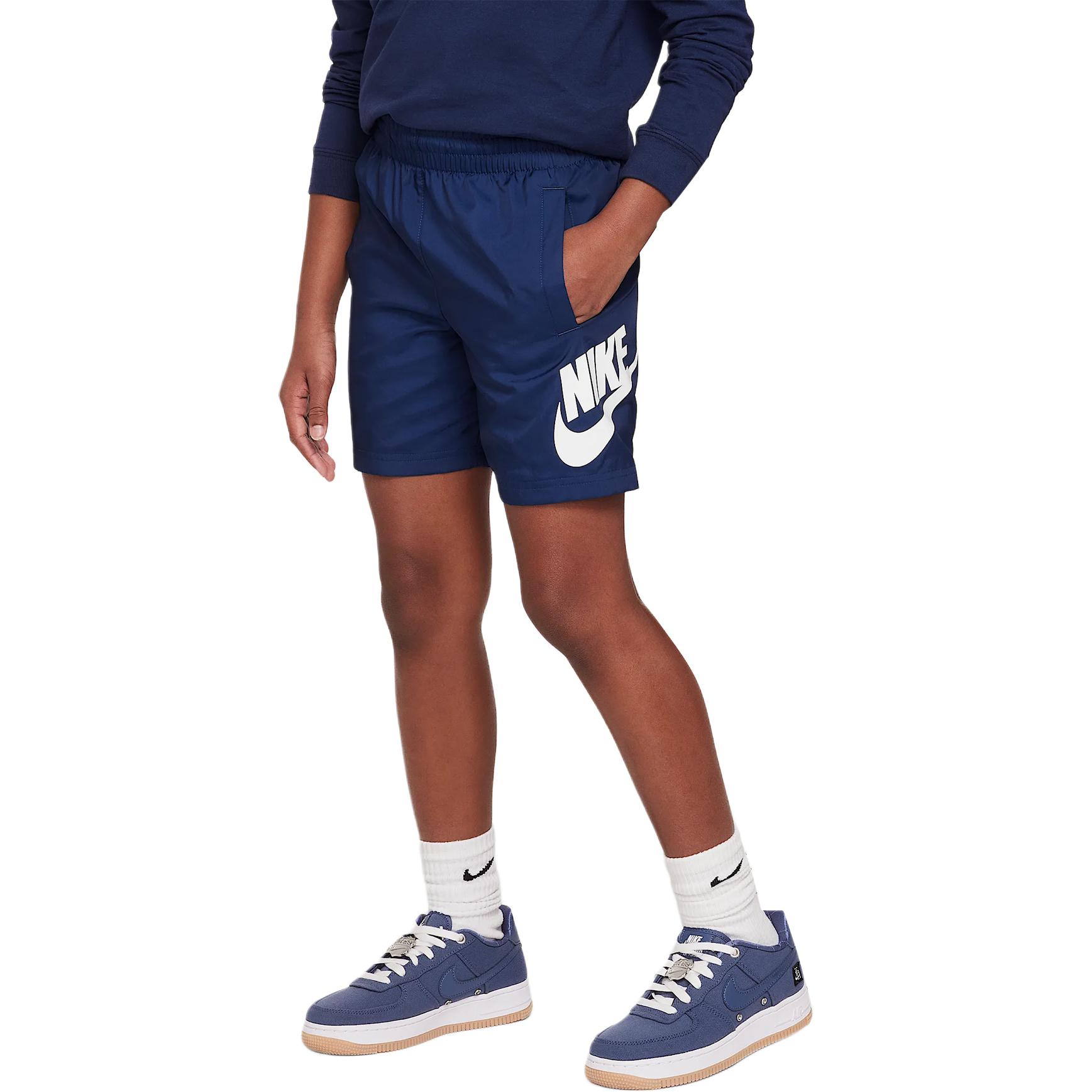 

Nike Шорты Kids' Apparel Logo Letter Elastic Waistband Kids' Blue