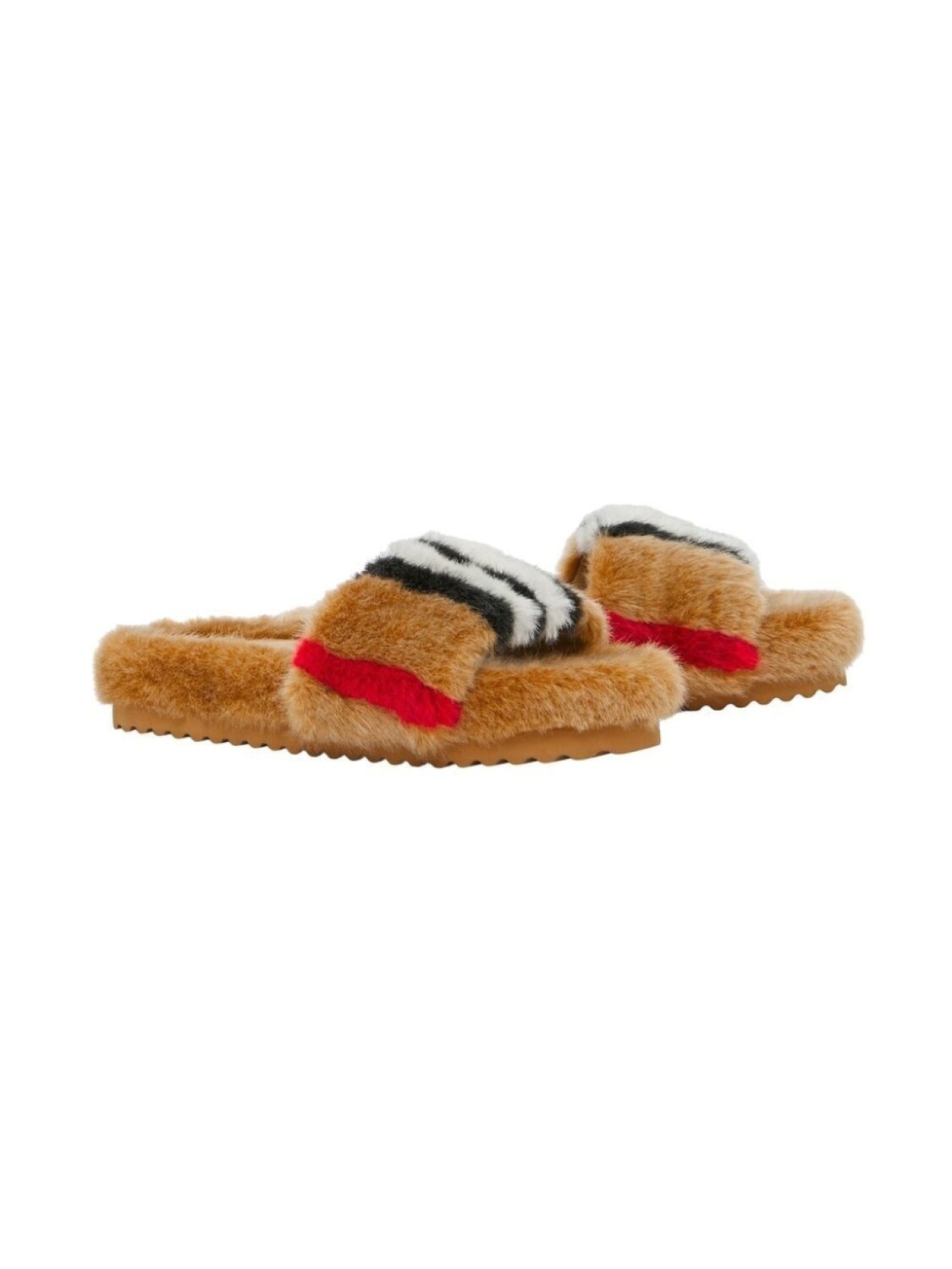 

Burberry Kids шлепанцы с полоской Icon Stripe, коричневый