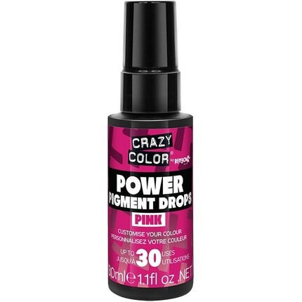 

Pink Power Pigments Ультраконцентрированный индивидуальный тонер и полуперманентный краситель 30 мл Crazy Color