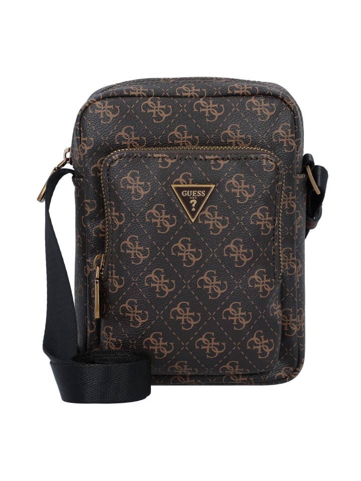

Наплечная сумка Guess, цвет brown-ochre