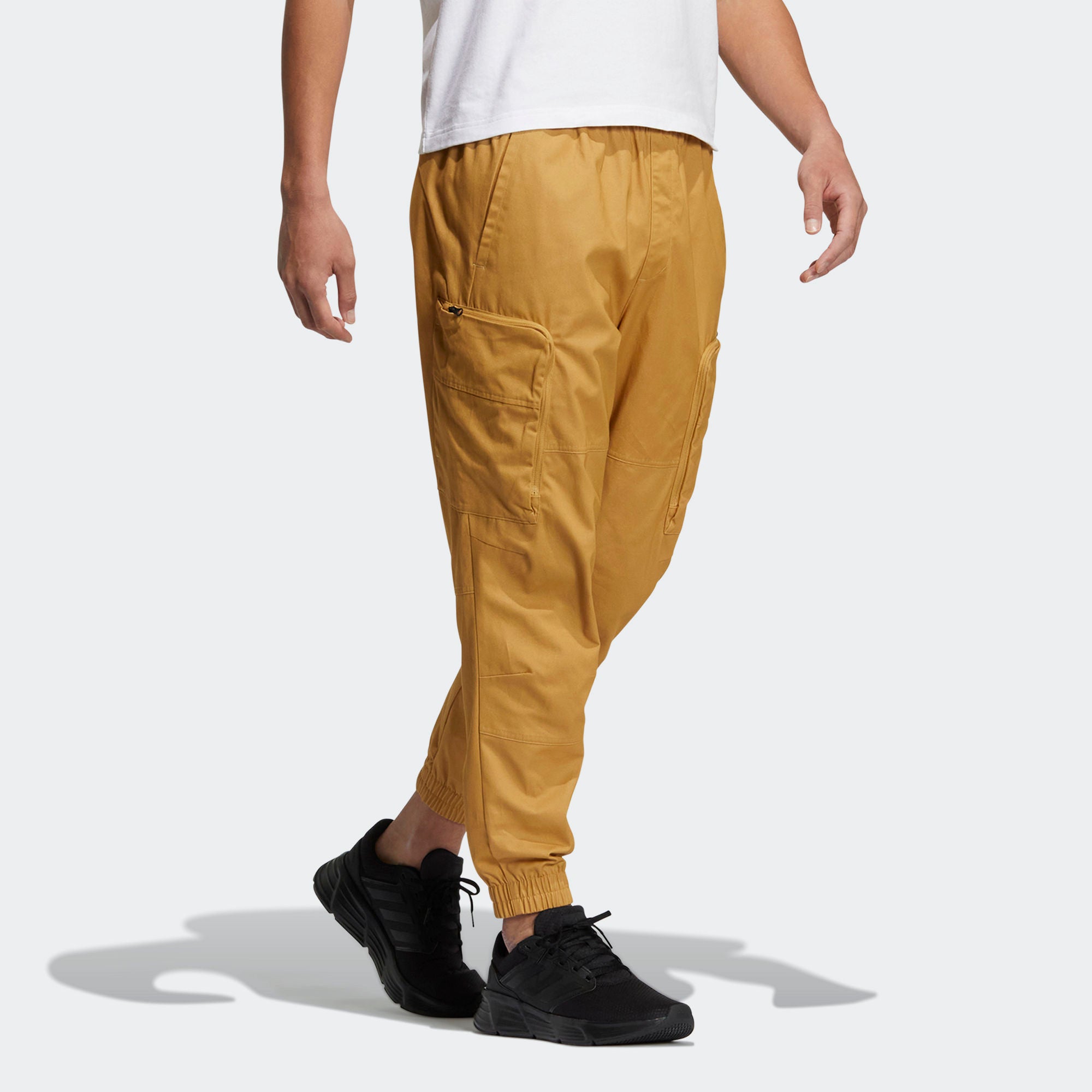 Повседневные брюки adidas Cargo Leisure Pants 'Yellow' HM2991 — фото 4