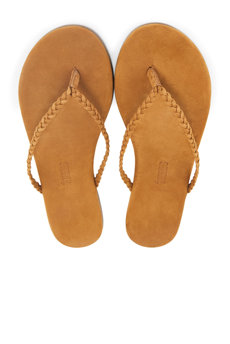 Сандалии с плетением Lily braid Tkees, camel