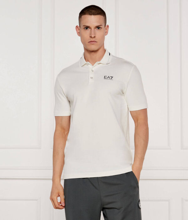 

Рубашка поло Slim fit Ea7, экрю