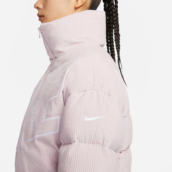 Куртка спортивная одежда основные therma fit oversize вельветовый пуховик Nike, фиолетовый — фото 3