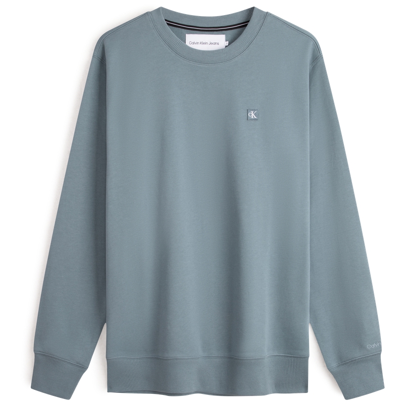 

Джемпер с вышитым логотипом Calvin Klein, серо-зеленый