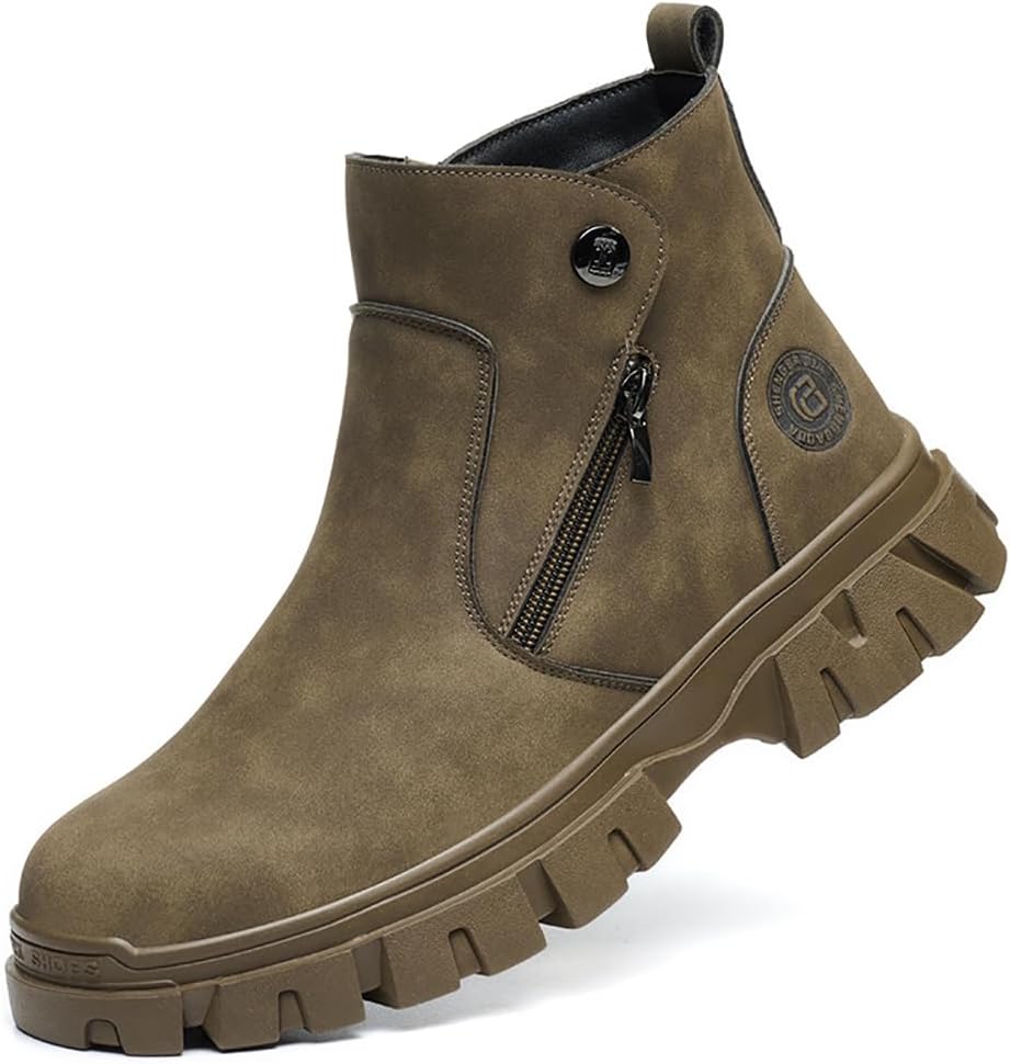 

Ботинки lmprock унисекс с стальным носком, антипроколом, противоскользящие, огнестойкие и неразрушимые, для строительства, коричневый