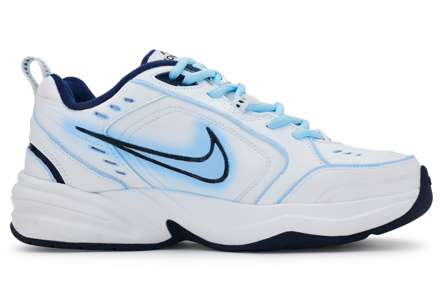 

Массивные кроссовки Nike Air Monarch 4 унисекс, White/Blue